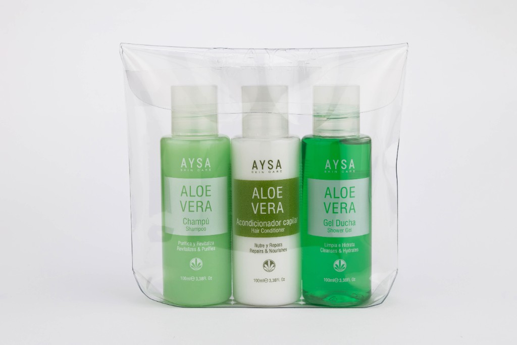 PACK GEL DUCHA, CHAMPÚ Y ACONDICIONADOR CAPILAR ALOE VERA